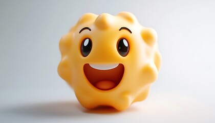 A popcorn emoji isolated on a white background.