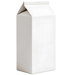 Empty white milk box mockup packaging for advertising design.