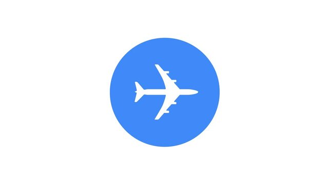 Turn Airplane Mode on and off on an iPhone motion video in alpha channel. video Moving animation