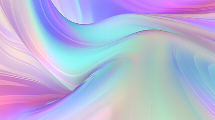 Fototapeta premium Holographic gradient neon banner. Fashionable pastel rainbow unicorn background.