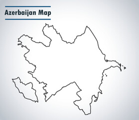 map of Azerbaijan highlights its diverse landscape, including the Caucasus Mountains, vast plains, and the Caspian coastline, along with major cities like Baku, Ganja, and Sumqayit