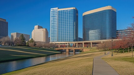 Obraz premium skyscrapers in the city