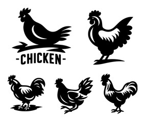 vector illustration of a rooster