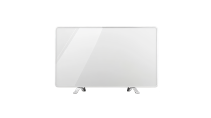 Blank whiteboard with sleek blue border, perfect for brainstorming, presentations, and learning