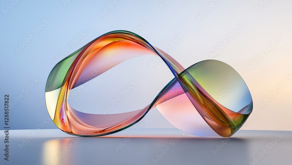 Poster a 3d rendering of an abstract background set amidst a natural landscape, featuring a transparent and