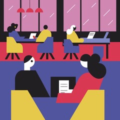  illustration of business people