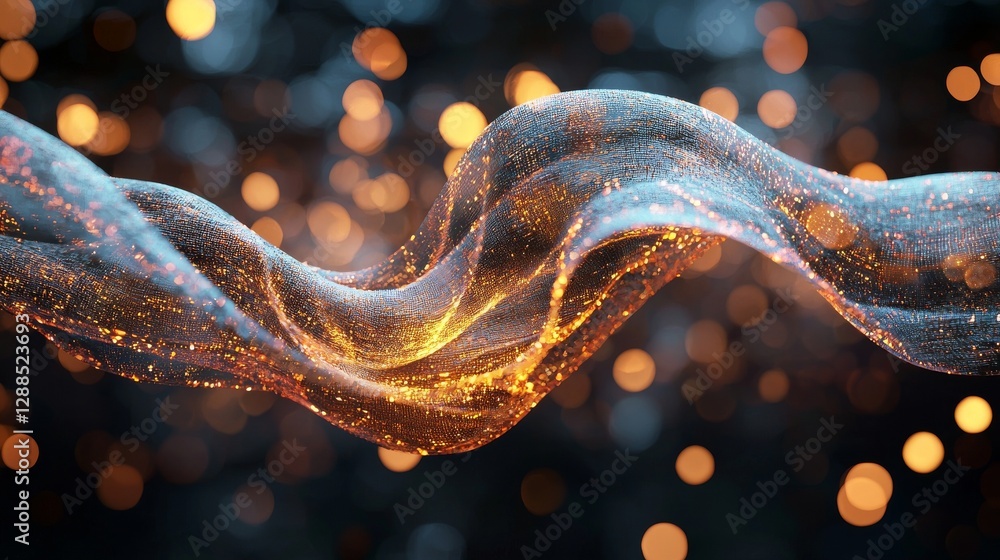 Poster the gentle flow of particles is satisfying to behold, with elegant waves of colorful dust creating m