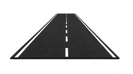 A road image with lines that are clearly visible