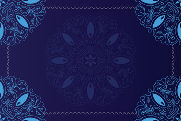 Mandala backdorp floral premium vector