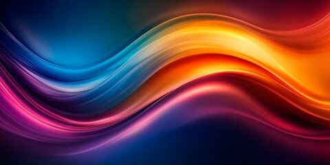 Obraz premium Pearlescent smooth gradient modern trendy liquid wave forms background. Bright glamour shades soft color transitions. Elegant Design banner invitation cover business card events. Generative Ai content