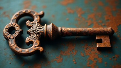 old rusty key