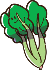 ほうれん草　キャラクター　ゆるかわ