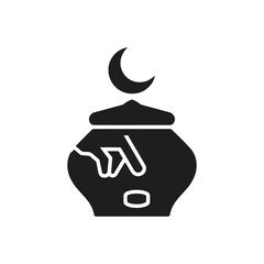 Charity Donation Jar Icon