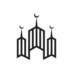 Minimalist Mosque Outline Icon
