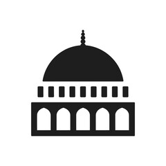 Domed Building Silhouette Icon