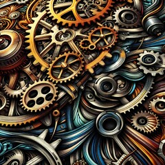 An industrial mechanics fabric