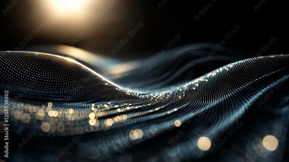 Poster a futuristic globalization interface is depicted as a sphere hologram on a blue grey background with