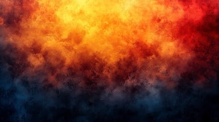 An Abstract View of Fiery Colors and Smokey Textures