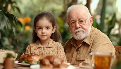 Heartwarming Intergenerational Connection Grandparents and Grandchildren Bonding Through Difficult Discussions, Sharing Wisdom and Support in a Cozy Environment, building bridges, promoting