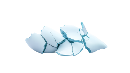 Broken glass with a hole, study in damage, fragility, and vulnerability shattered