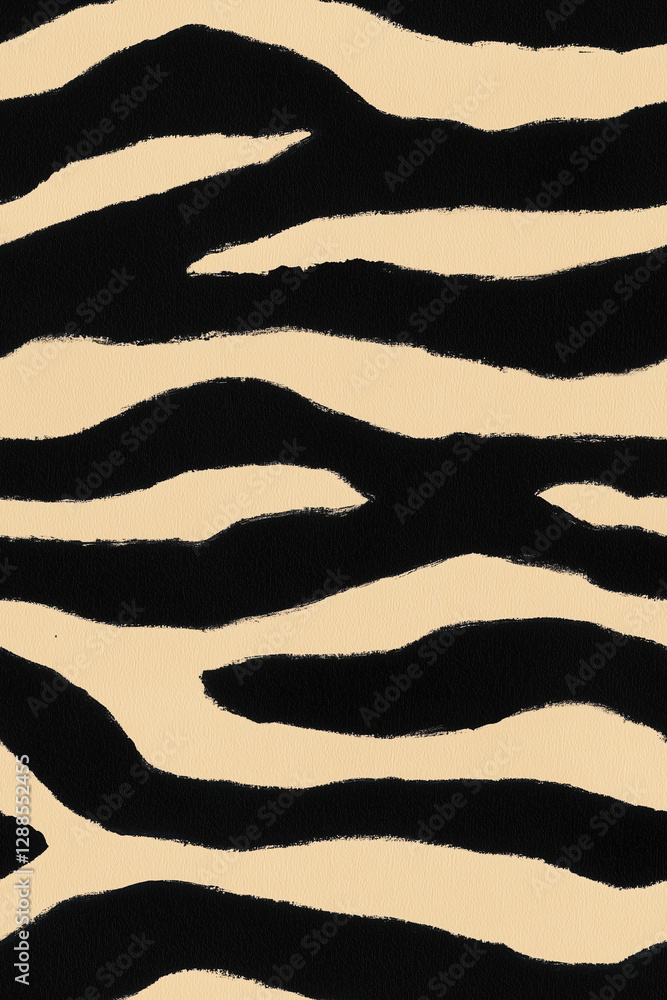 Poster zebra stripe pattern: a striking close-up of a bold zebra stripe pattern, the alternating black and 