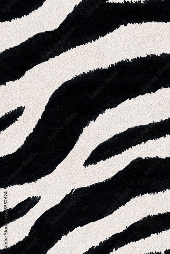 Poster zebra stripe pattern: a striking zebra stripe pattern showcases a bold contrast of black and white, 