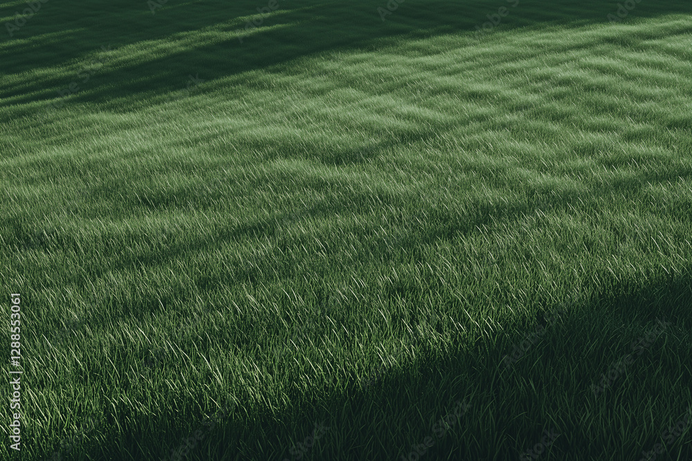 Poster whispers of green: a mesmerizing display of vibrant green grass, forming intricate patterns that dan