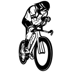 Cyclist road bike time trial © MWB Project