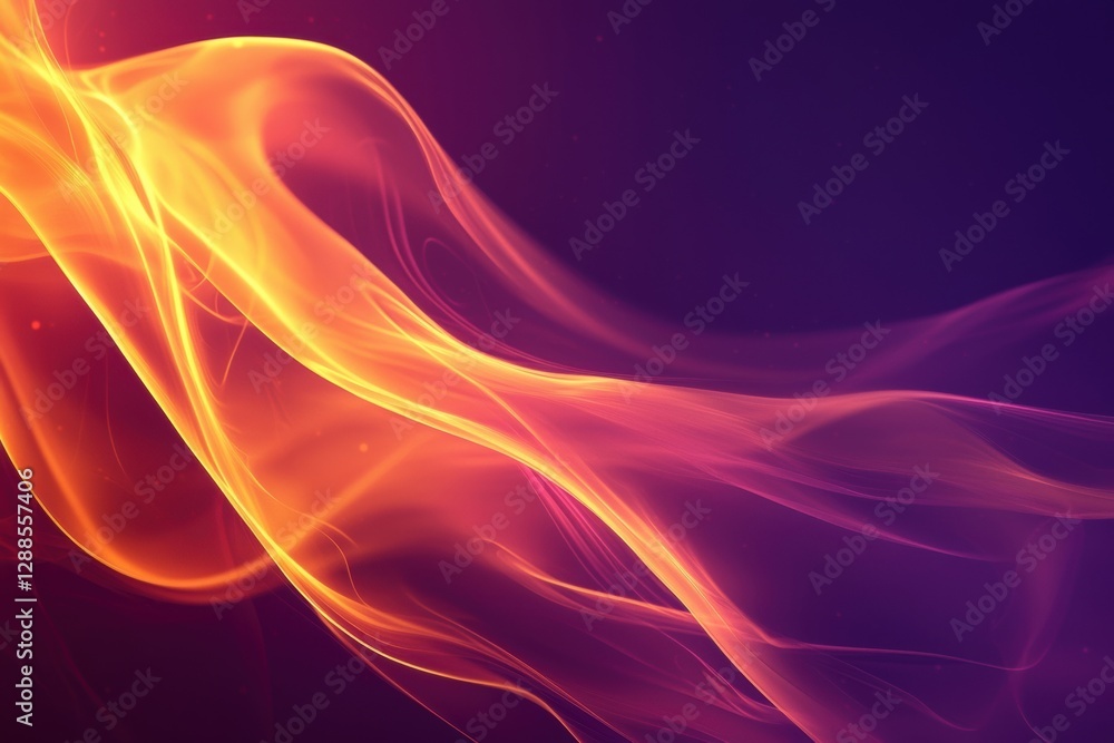 Poster abstract fluid art with vivid red, purple swirls creating dynamic movement and energy.