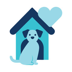 Pet Adoption Dog Shelter Icon