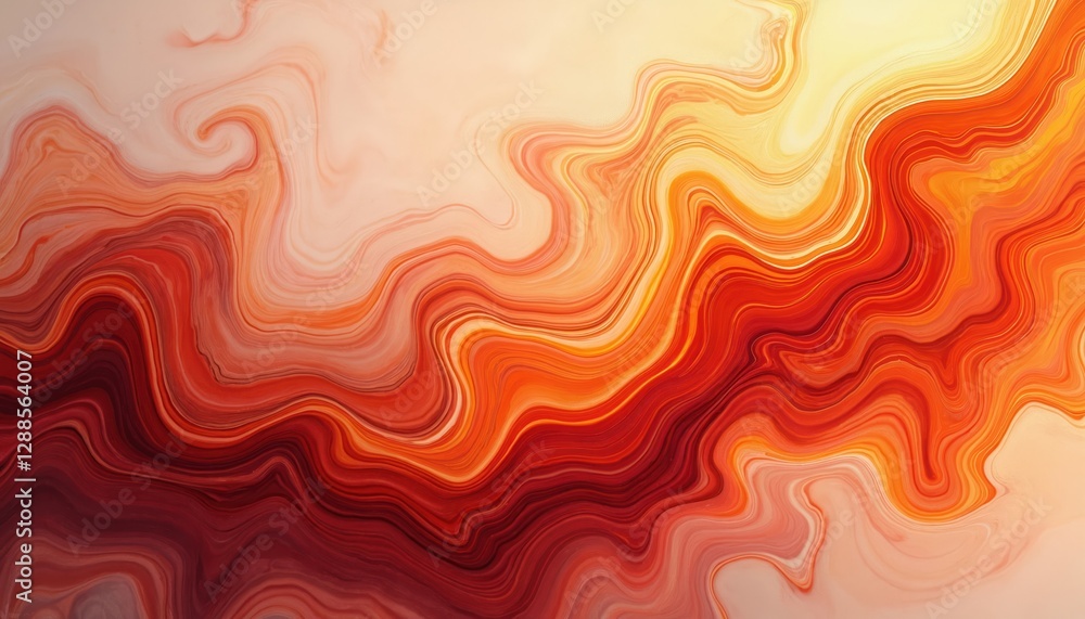 Poster illustration of fire color marble background. abstract art pattern with paint strokes. graphic textu