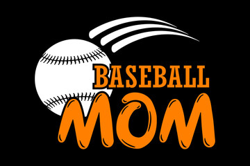 Baseball mom - file contains a high-quality digital vector artwork, created with precision and detail, fully editable in Adobe Illustrator.
