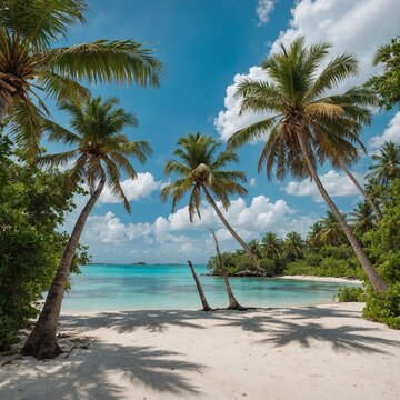 palm trees on the beach