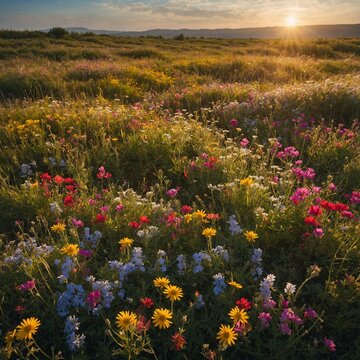 field of flowers