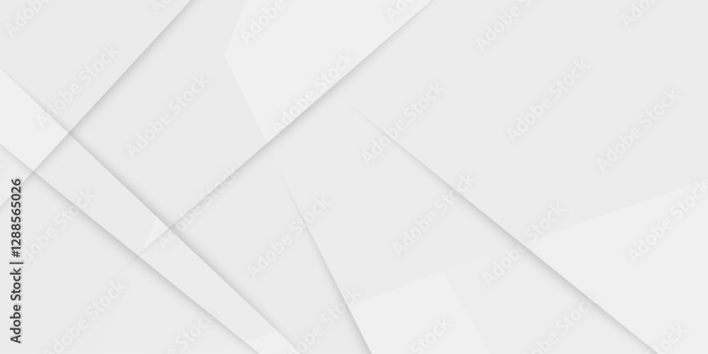 Poster white background with abstract gradient color geometric shape graphic design decoration