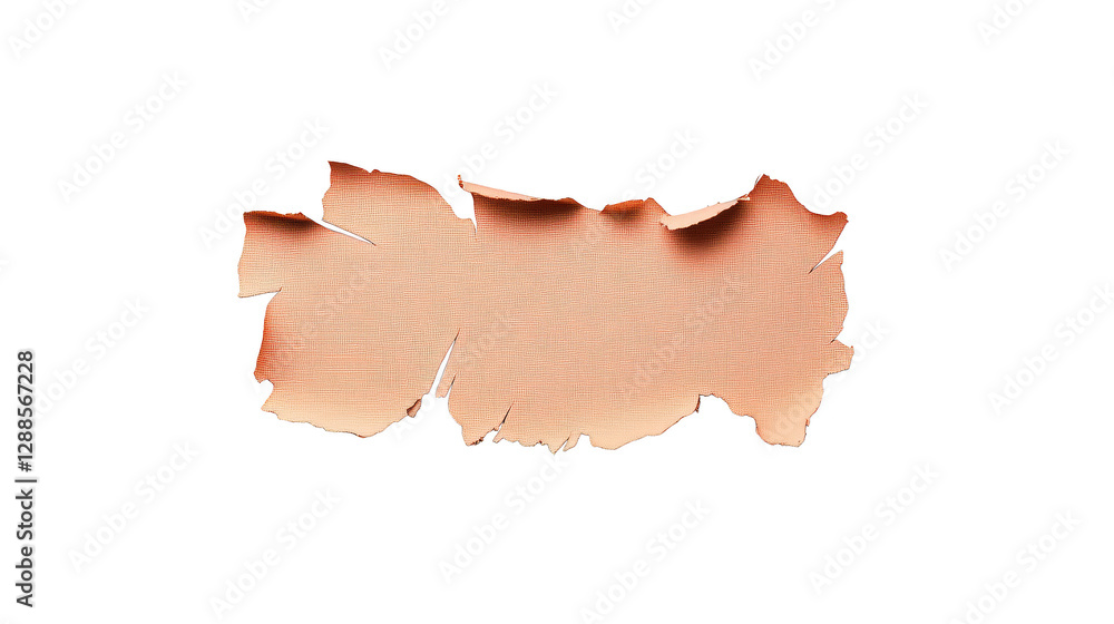 Poster torn paper with hole, abstract vintage background texture for design element torn
