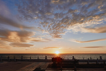 sunrise over the sea