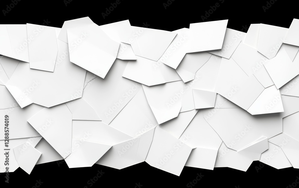 Poster geometric white textured background with dynamic shapes and angles.