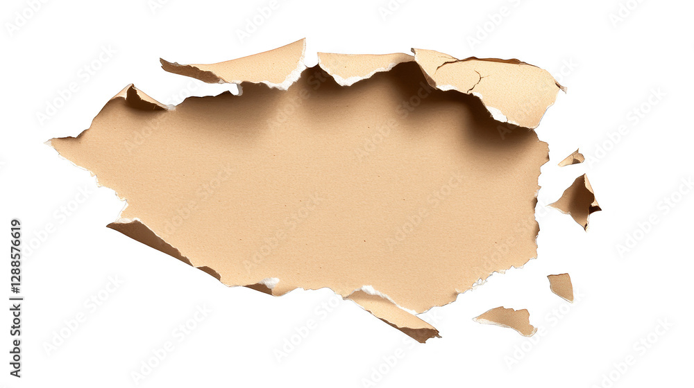 Aufkleber torn paper with hole, textured background for abstract design and creative projects