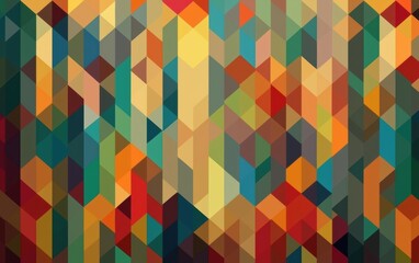 Obraz premium Abstract geometric background in vibrant colors, ideal for design.