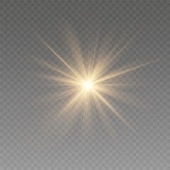 Bright flash of yellow light.intensity and brightness of yellow light.