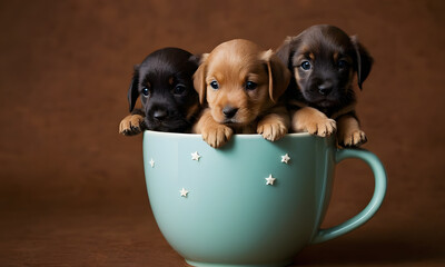 puppies in a cup