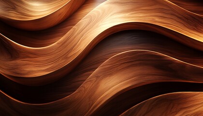 Wood Waves Abstract Design