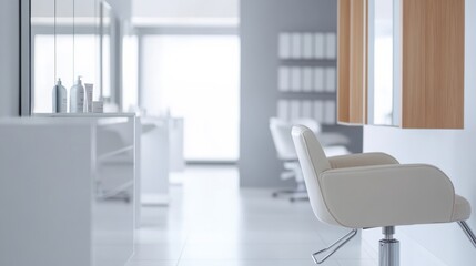 Hair restoration consultation in a clean, modern clinic. Featuring regrowth treatments