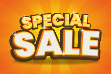 Bold Ramadan Text Special Sale for Promotion