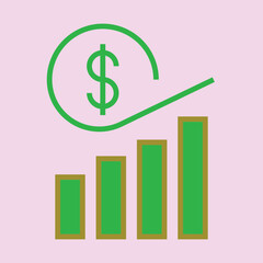 Financial Growth icon Design