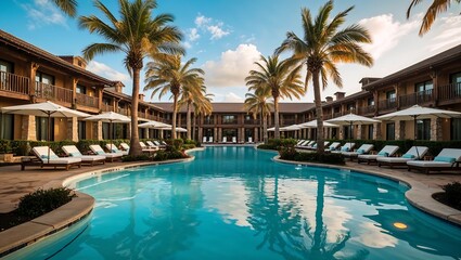 swimming pool in the hotel