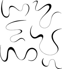 wave line design for templates.