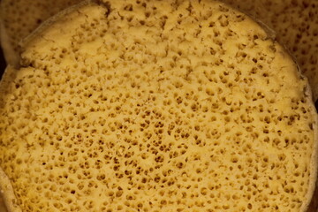 Close-up of moroccan pancake known as Baghrir