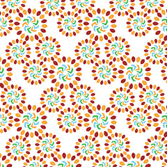 Cool teal floral mandala pattern with symmetry